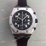 Swiss 3126 Audemars Piguet Replica Watch SS Black Face Black Inner